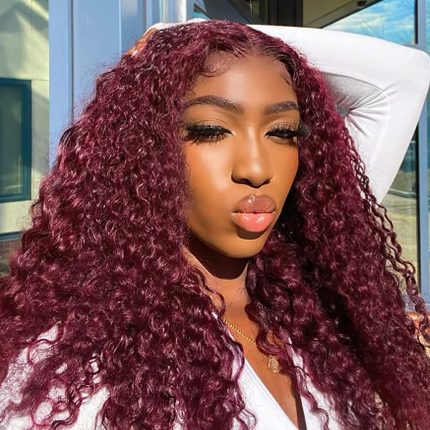 Pizazz 28 Inch 13x4 Lace Front Wigs Human Hair Pre Plucked 12A Brazilian Deep Wave Human Hair Wigs with Baby Hair 180 Density HD Transparent Lace Wig (28 Inch, Black color)