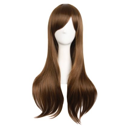 MapofBeauty 28 70cm Long Curly Hair Ends Costume Cosplay Wig (Pink)
