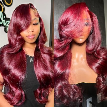Sofeel Body Wave Lace Front Wigs Human Hair 200 Density 13x4 HD Lace Front Wig Human Hair Pre Plucked with Natural Hairline HD Frontal for Black Women 24 Inch Body Wave Tangle Shedding Free